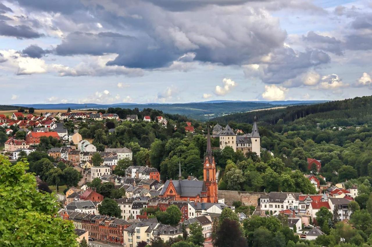 Ferienwohnung "Blick Mylau" - Naehe Freizeitpark Plohn & Weltgroesster Ziegelsteinbruecke Райхенбах-им-Фогтланд Экстерьер фото